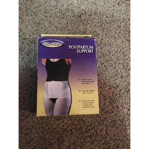 Bell-Horn Abdominal Binder Postpartum Support White Belt Sz M Post Surgery